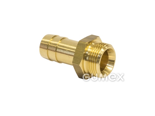 Šroubení pro stlačený vzduch, 6mm, vnější závit G 1/8", 10bar, kónus 45°, mosaz